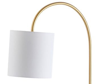 Fisher 25" Marble/Brass LED Table Lamp - JONATHAN Y